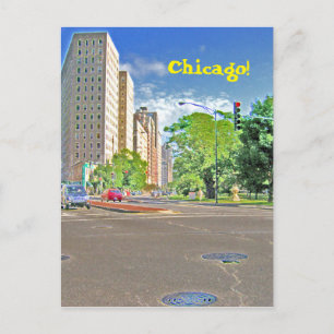 Carte Postale Un après-midi chargé à Chicago
