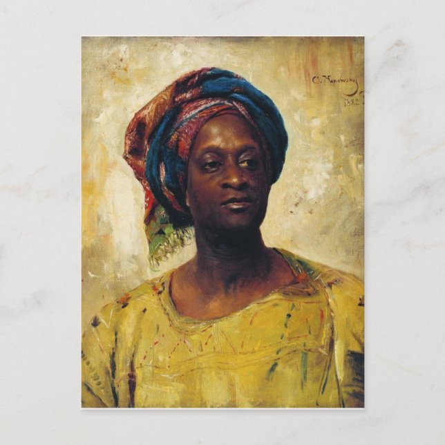 Carte Postale Un Arabe dans un turban (Devant)