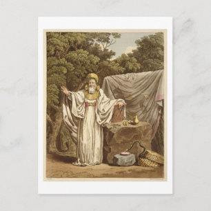 Carte Postale Un Archidruide dans son habit judiciaire, gravé pa