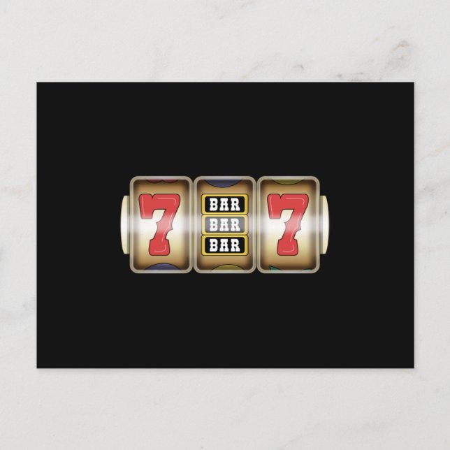 Carte Postale Un Arm Bandit Machine à fente Casino Roulette (Devant)