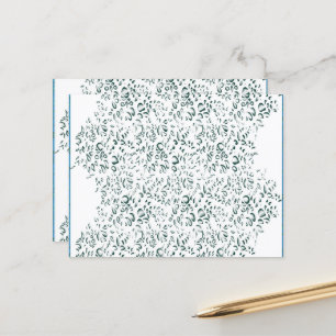 Carte Postale un arrière - plan blanc avec beaucoup d'eau
