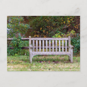 Carte Postale Un Banc de Parc