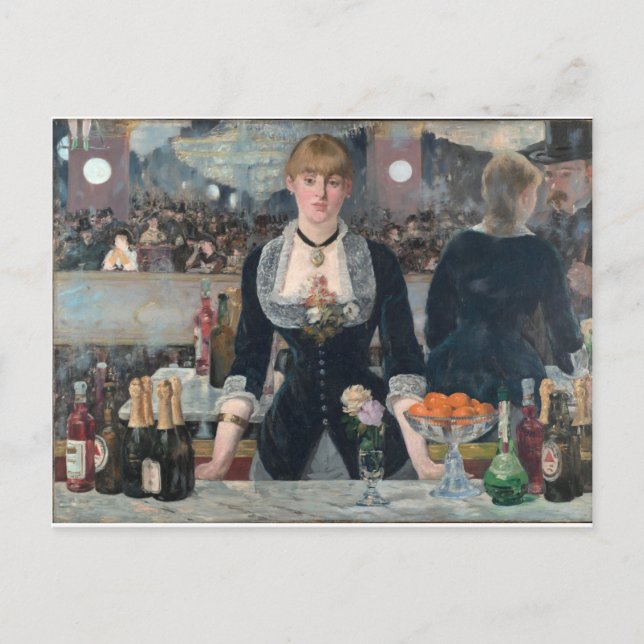 Carte Postale Un bar aux Folies-Bergère d'Edouard Manet (Devant)