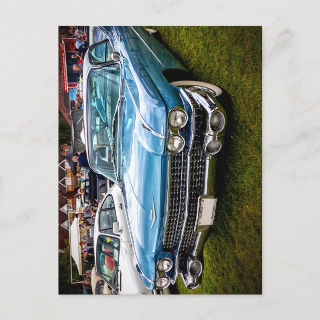 Carte Postale Un bleu 1959 Cadillac Eldorado Biarritz. (Devant)