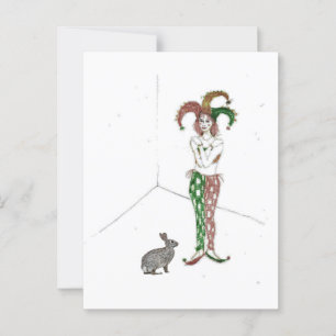 Carte Postale Un bouchon et un lapin