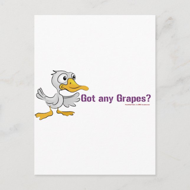 Carte Postale Un canard entre dans un bar... (Devant)