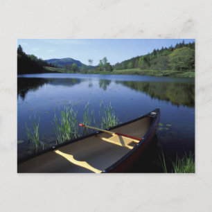 Carte Postale Un canoë repose sur la rive du Little Long Pond