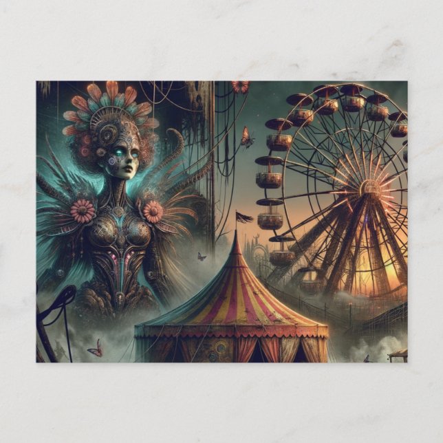 Carte Postale Un carnaval de Steampunk Sci Fi (Devant)