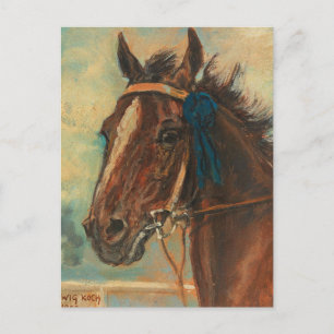 Carte Postale Un cheval gagnant   Ludwig Koch