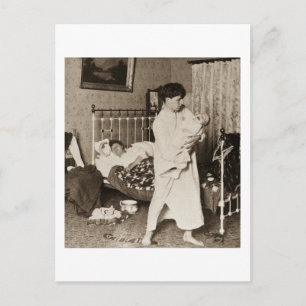 Carte Postale Un chevalier du travail Vintage Stereoview 1901