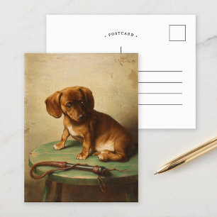 Carte Postale Un chiot teckel   Carl Reichert