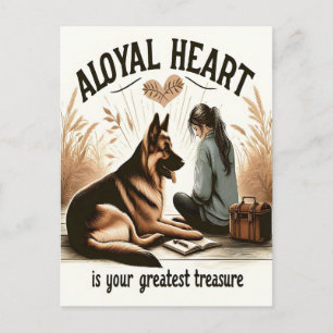 Carte Postale Un Coeur Loyal Et Un Ami Fidèle