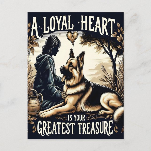 Carte Postale Un Coeur Loyal, Grand Trésor (Devant)