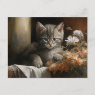 Carte Postale Un Coin Cosy Tabby Kitten