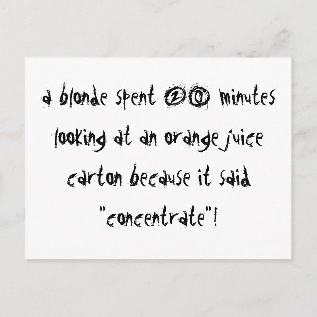 Carte Postale Un concentré de londe (Devant)