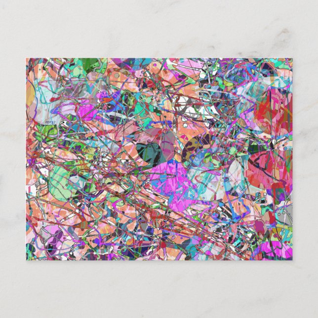 Carte Postale Un coup d'Abstrait (Devant)