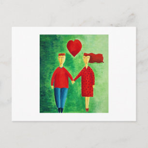 Carte Postale Un couple amoureux