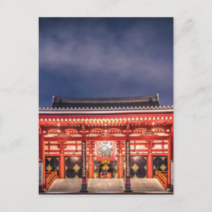 Carte Postale Un couple de Japonais priant au temple d'Asakusa, 