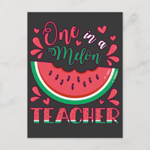 Carte Postale Un dans un Melon Teacher B Day Party
