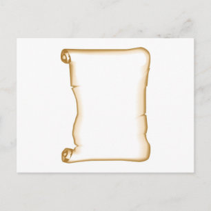 Carte Postale Un défilement de parchemin