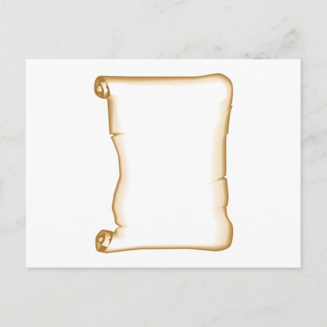 Carte Postale Un défilement de parchemin (Devant)