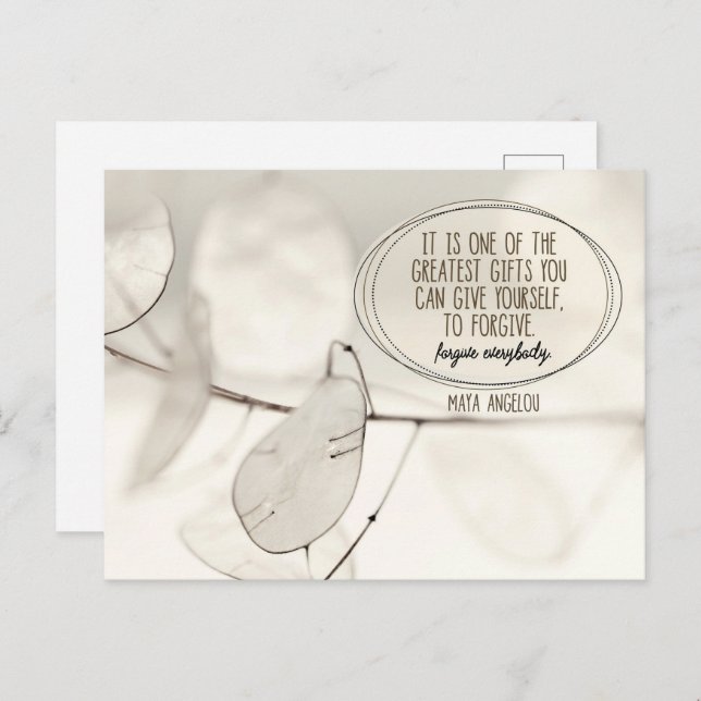 Carte Postale Un des plus grands cadeaux (Devant / Derrière)