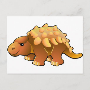 Carte Postale Un dinosaure mignon et amical