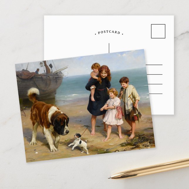 Carte Postale Un duo improbable | Arthur John Elsley (Créateur téléchargé)