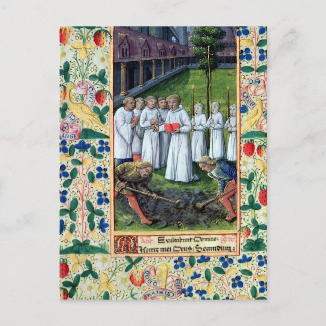 Carte Postale Un enterrement (Devant)