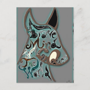 Carte Postale Un esprit courageux va conquérir le monde