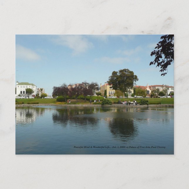 Carte Postale Un esprit paisible et une vie merveilleuse... (Devant)