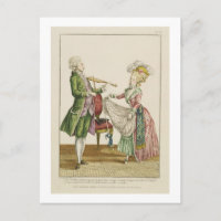 Un gentleman jouant du violon pendant qu'une dame 