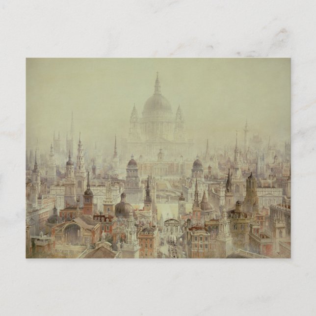 Carte Postale Un hommage à Sir Christopher Wren (Devant)