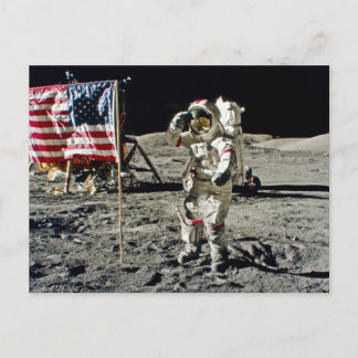 Carte Postale Un hommage de héros d'Apollo 17