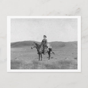 Carte Postale Un homme en cheval avec une antilope tuée Photo