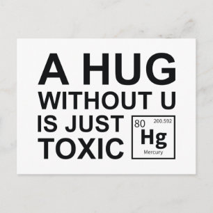 Carte Postale Un Hug Sans U Est Juste Toxique