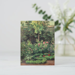 Carte Postale Un jardin de roses par Camille Pissarro,