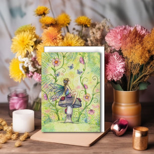 Carte Postale Un Jardin Jardin Fleur Fée Imaginaire Art