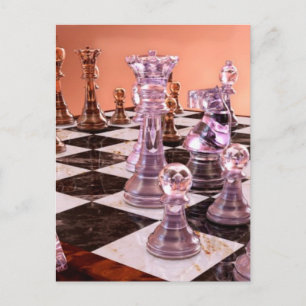 Carte Postale Un jeu d'échecs