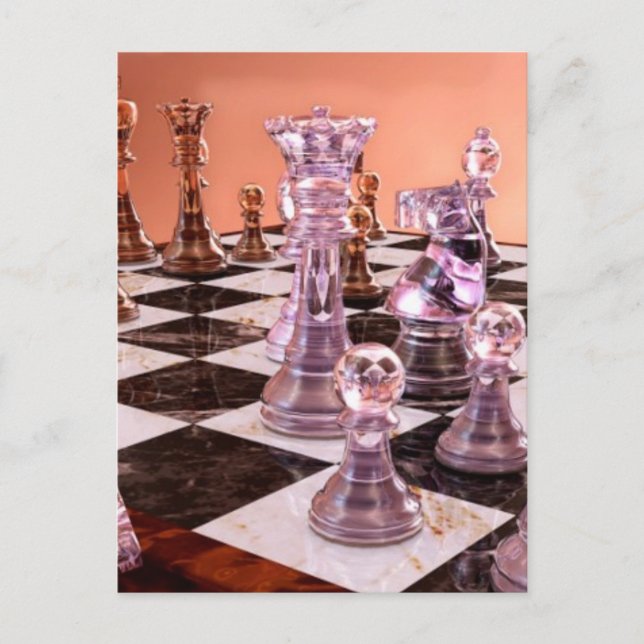 Carte Postale Un jeu d'échecs (Devant)