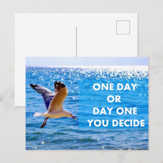 Carte Postale Un jour ou un jour que vous décidez (Devant / Derrière)