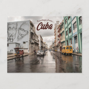 Carte Postale Un jour pluvieux à La Habana Cuba