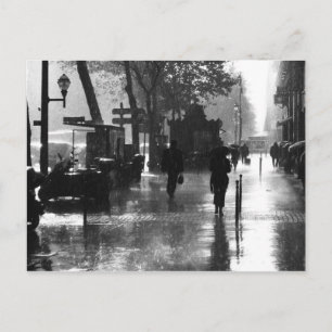 Carte Postale Un jour pluvieux à Paris