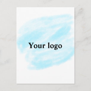 Carte Postale Un logo personnalisé simple et élégant ici compagn