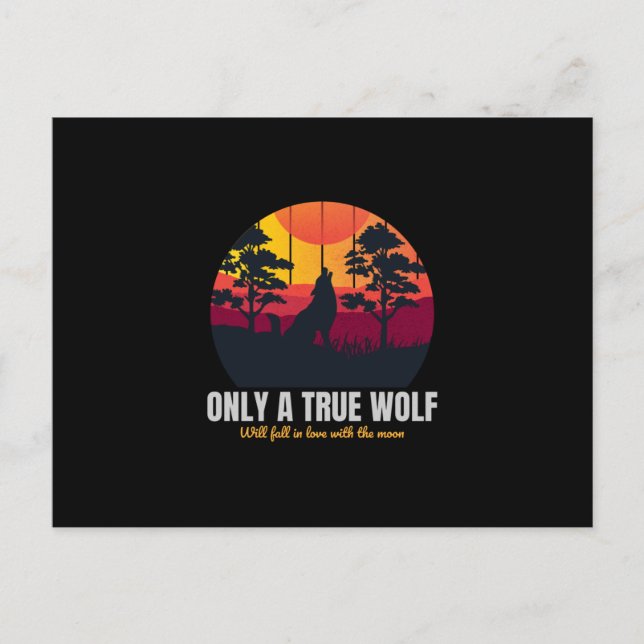 Carte Postale Un Loup Véritable (Devant)