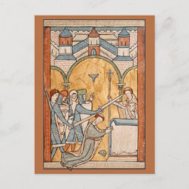 Carte Postale Un martyre précoce de saint Thomas Becket en art