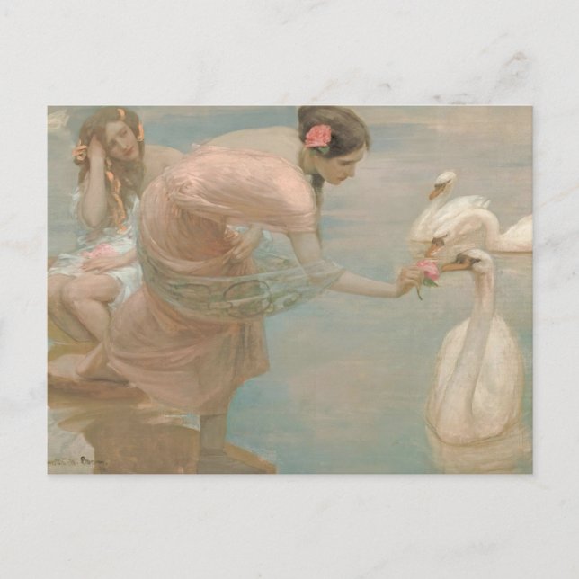 Carte Postale Un matin d'été par Rupert Bunny (1897) (Devant)