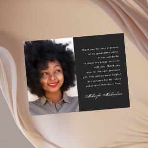 Carte Postale Un Merci de diplôme de  Charcoal Grey