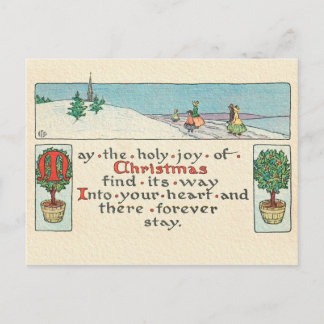 CARTE POSTALE UN MESSAGE DE NOËL