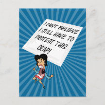 Un militant en colère avec un signe de protestatio